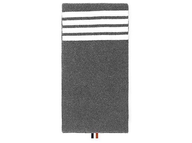 Thom Browne Cashmere Ribbed Stripe Scarf