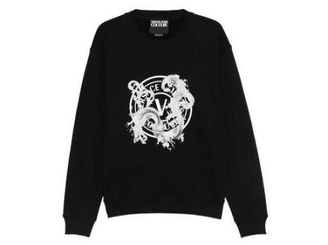 Versace Sudadera de jersey de algodón estampado