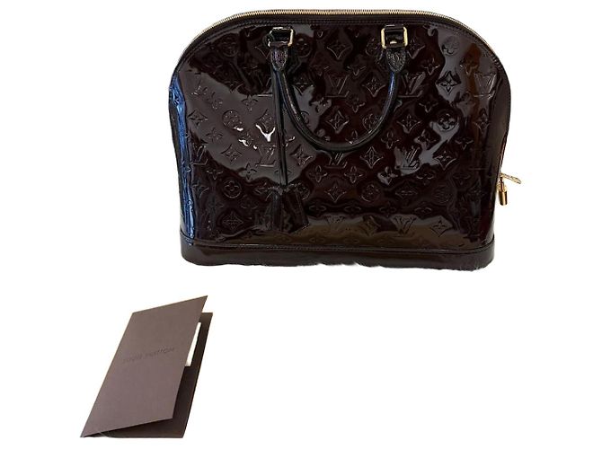 Louis Vuitton Bolsa Tote Alma GM em Vernis Multicor