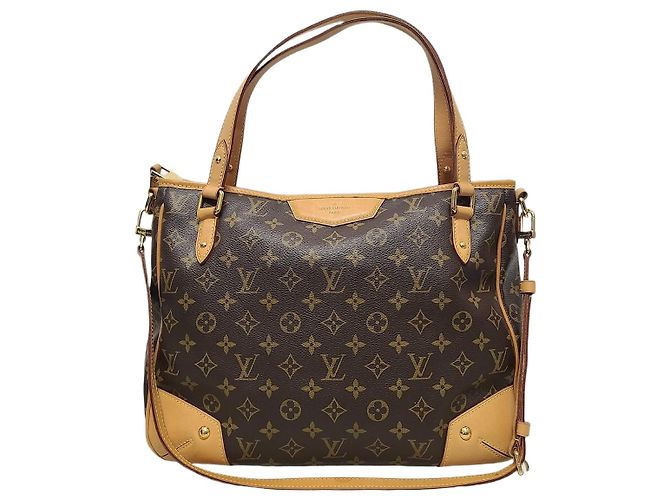 Louis Vuitton Borsa a tracolla Tote Elastella in Monogram Canvas Marrone