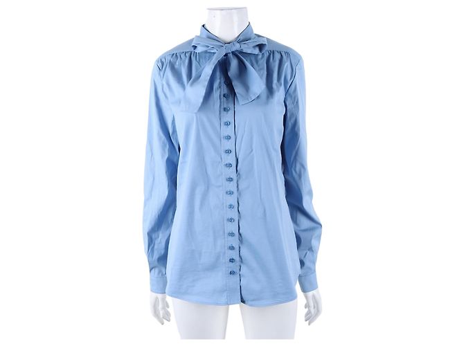Gucci Langarmhemd Blau 