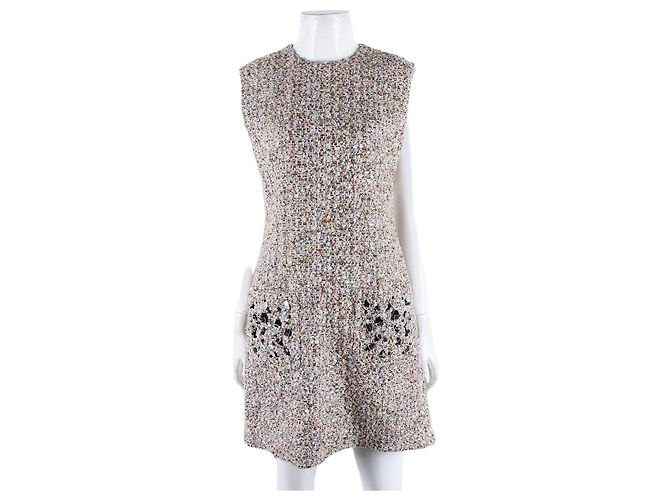 Abito senza maniche in tweed Louis Vuitton Multicolore