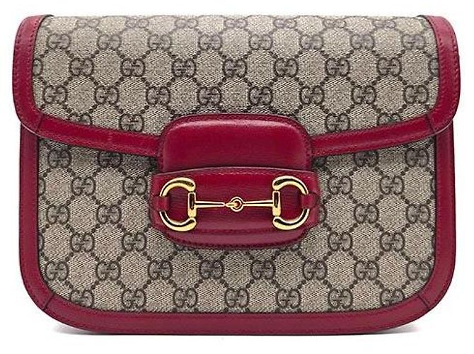 Gucci Borsa a Spalla Horsebit Rosso