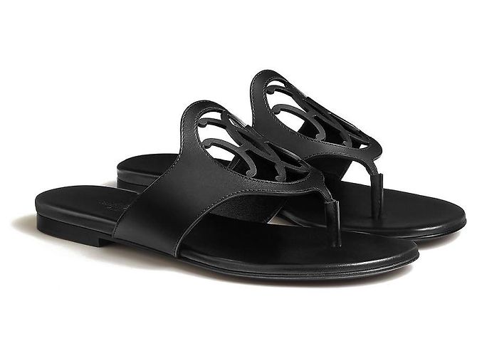 Hermès Sandali Mage da donna Nero