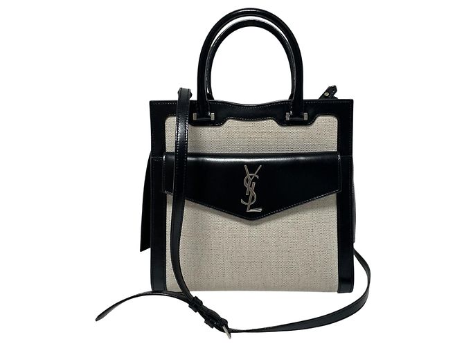 Saint Laurent Borsa Tote e Borsa a Spalla Uptown Cabas Small Multicolore