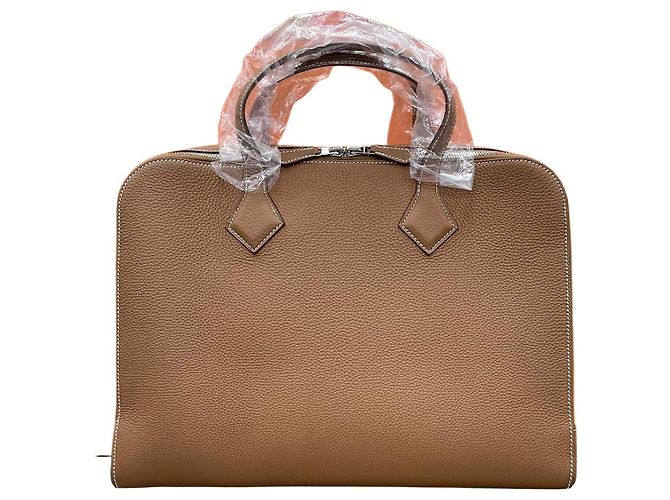 Hermès Victoria Light Briefcase Gold Multiple colors