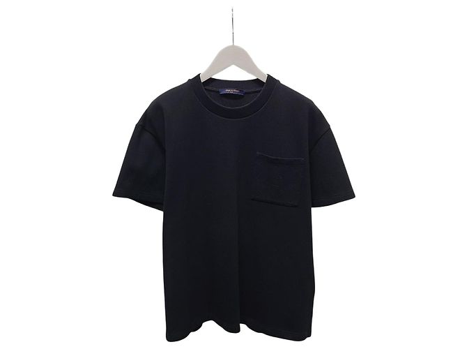 Louis Vuitton Black Monogram Pocket Pique Cotton T-Shirt