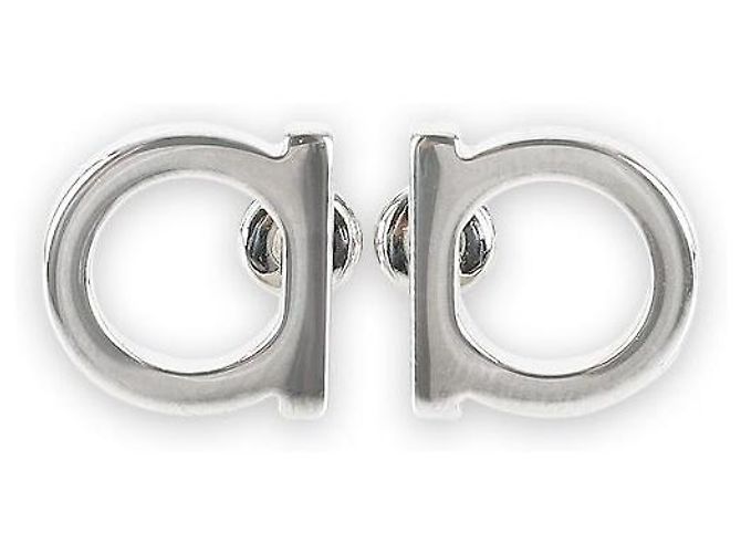Salvatore Ferragamo Orecchini Ferragamo Gancini Palladium da donna (Argento)