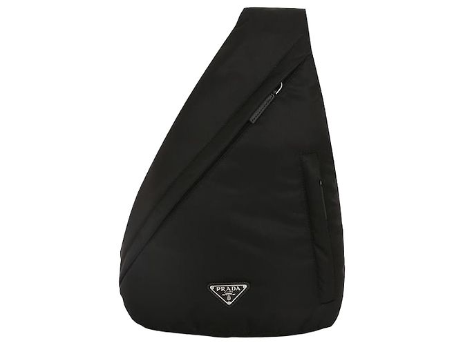 Saffiano Prada Nylon and Leather Black Backpack