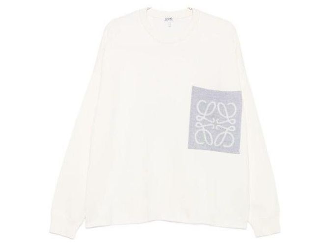 Loewe Pocket-Pullover aus Baumwollmischung Braun 