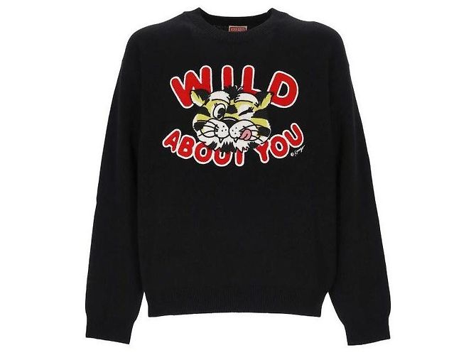 Kenzo Wild Tiger Woll-Baumwoll-Pullover