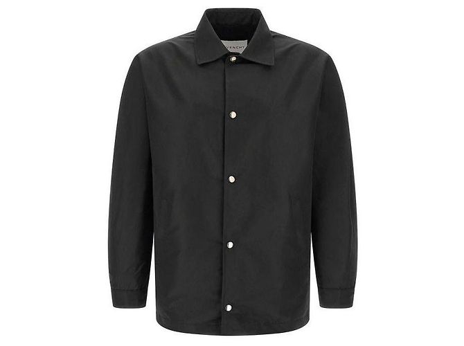 Givenchy Couture Patch Semi-Polyester Jacke Schwarz 