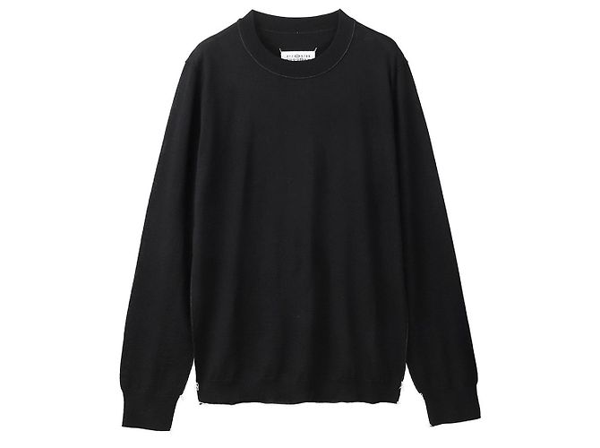 Maison Martin Margiela Stitch Wollstrick Schwarz