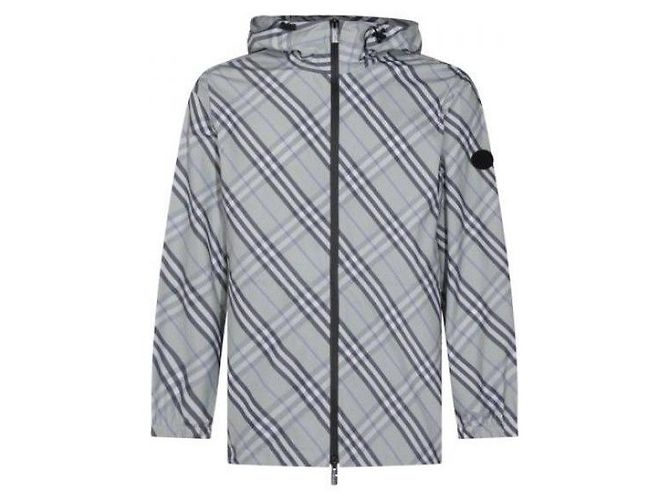 Burberry Check Lightweight Jacket Green