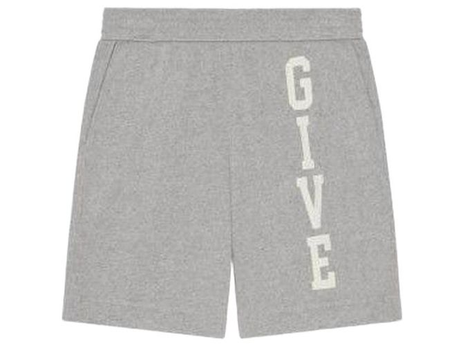 Givenchy Short de malha de algodão com logo