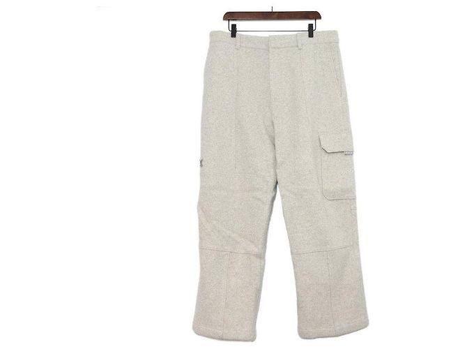 Louis Vuitton Pantaloni cargo in lana da uomo Marrone