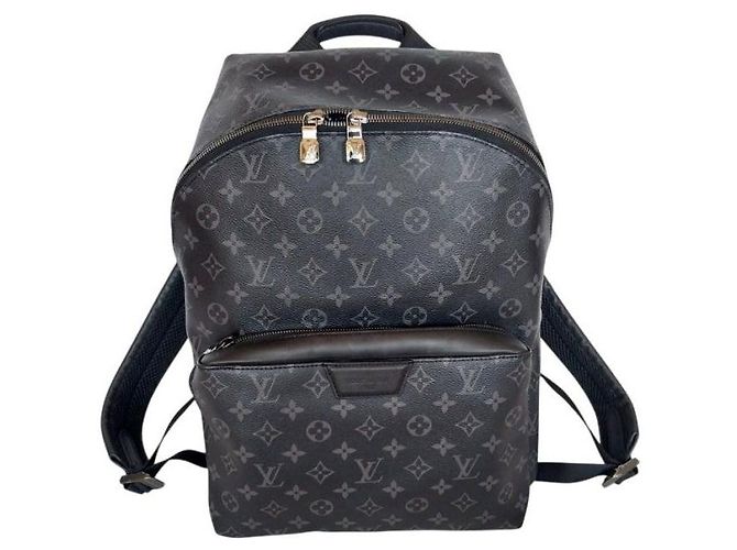 Louis Vuitton Mochila Discovery PM en lona Monogram Eclipse negra Castaño
