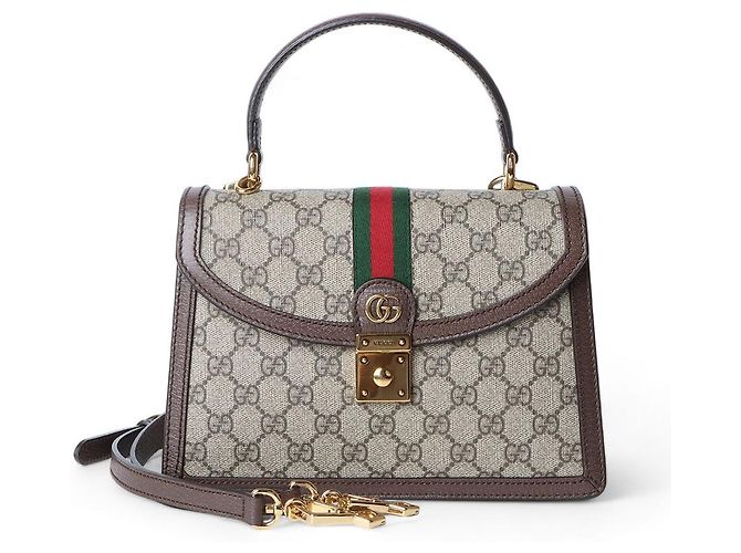 Gucci Piccola borsa a mano con tracolla GG Ophidia Web Multicolore