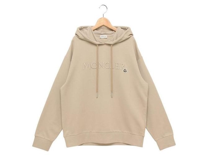 Moncler Moletom com logo bordado Marrom