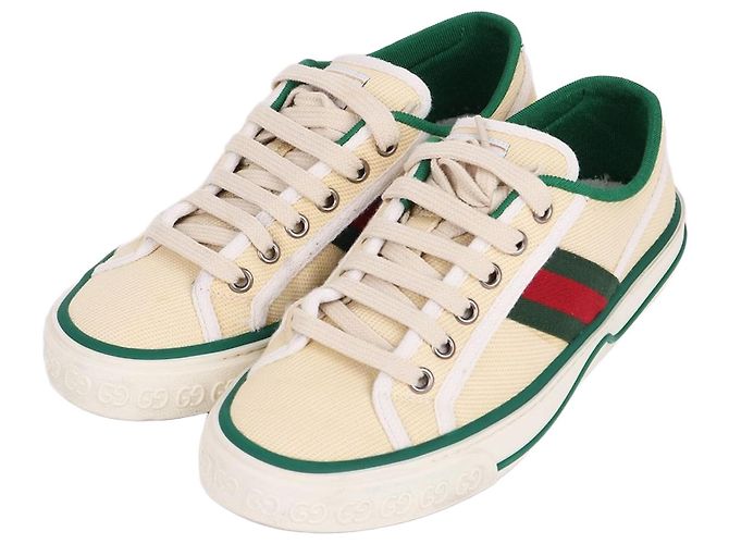 Gucci Ivory Tennis Sneaker Weiß