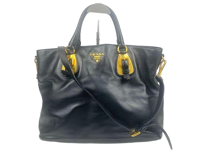 Tote Prada Borsa in vitello morbido Nero 