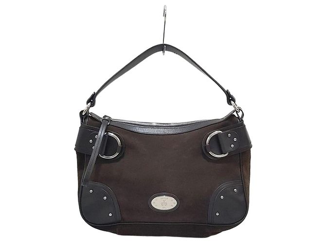 Bally Borsa a tracolla in scamosciato Marrone