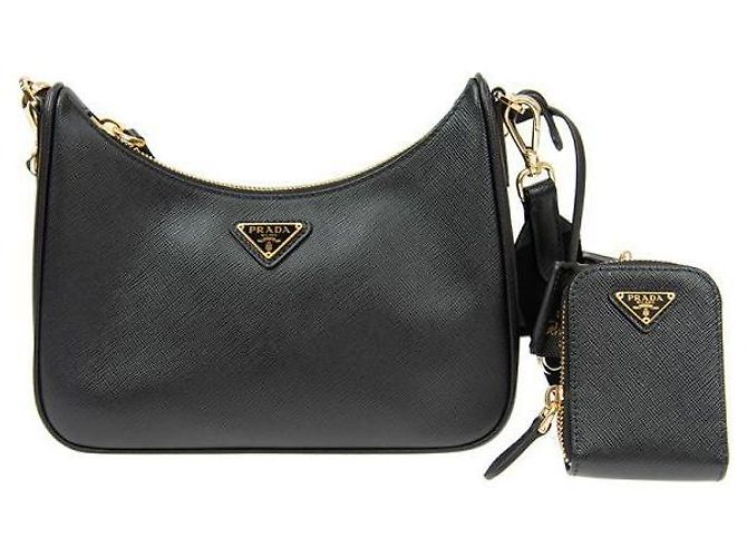Prada Borsa a tracolla in pelle Re-Edition Nero