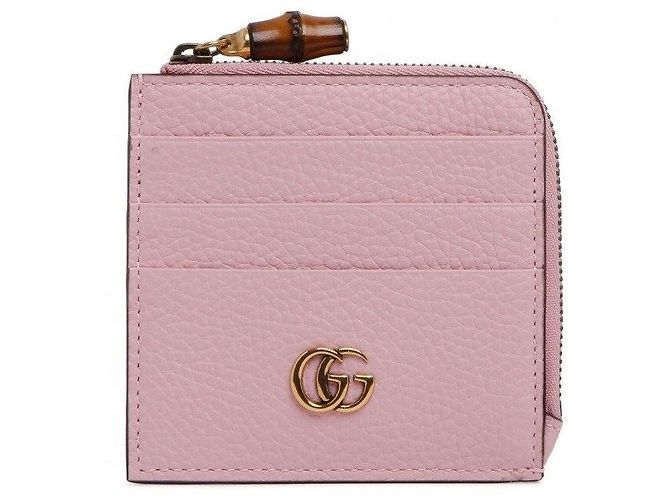 Gucci Bamboo Double Card Case Red