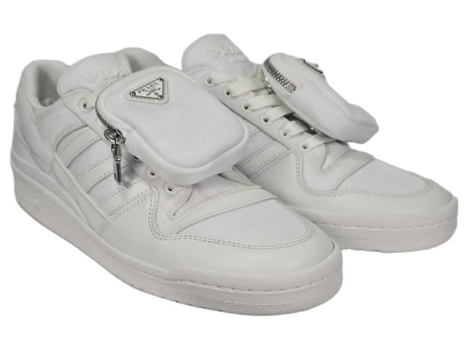 Sneakers Low Prada Adidas Re-Nylon Argento