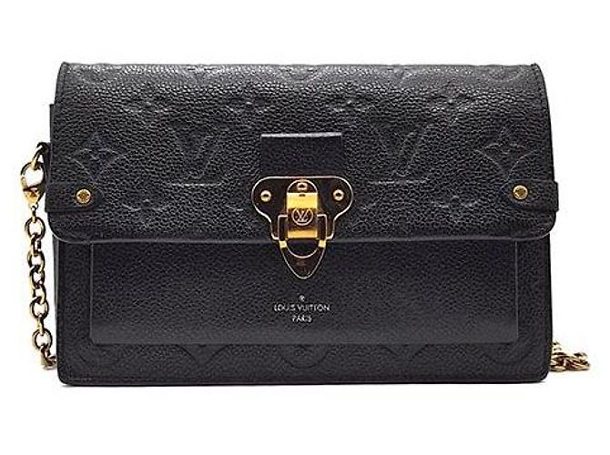 Louis Vuitton Monogram Canvas Chain Wallet Black