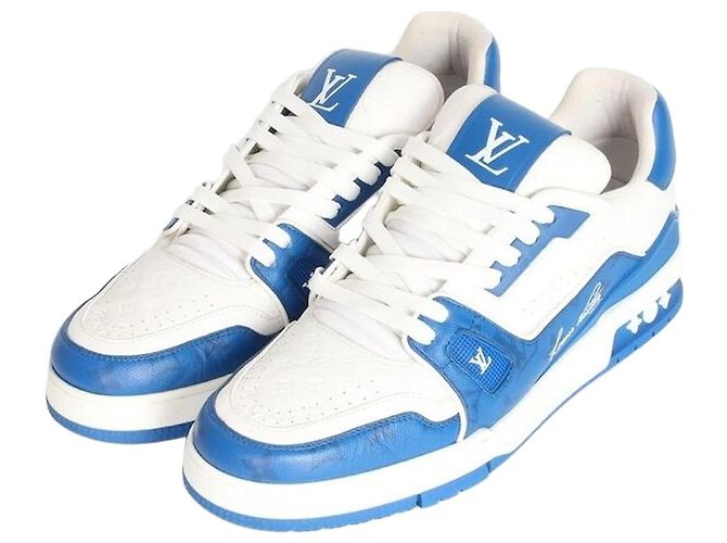Louis Vuitton Trainer Monogram Sneakers Blue