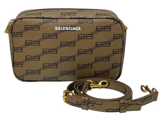 Balenciaga Borsa a tracolla Monogram Camera Marrone 