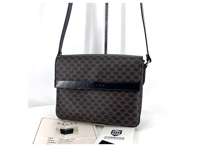Céline Bolsa de Ombro Macadam Black Preto
