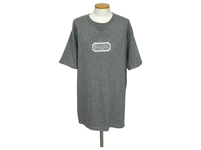 Dior T-Shirt mit Logo-Stickerei Braun