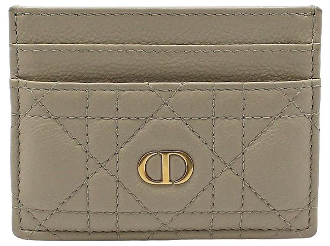 Dior Caro Card Holder Brown