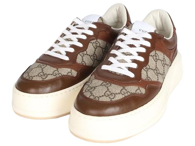Gucci Bestickte Sneaker Braun