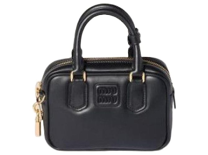 Miu Miu Borsa in pelle Arcadia Nero