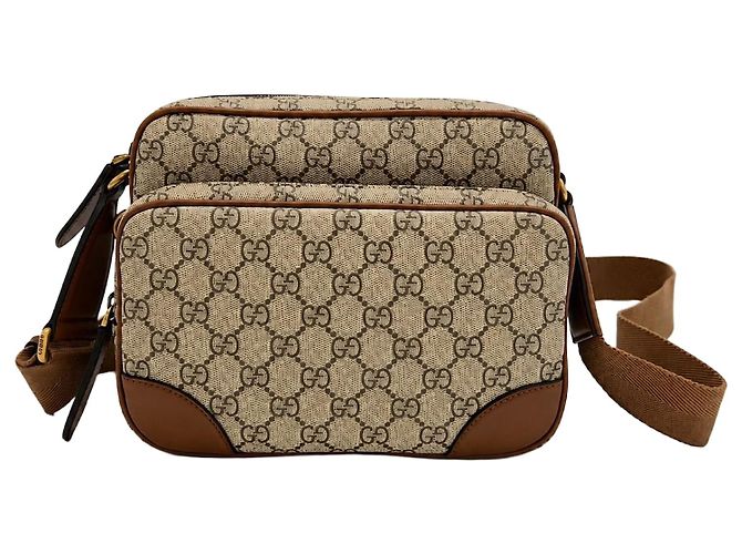 Gucci Borsa a tracolla GG Emblem Medium FAED Unisex Marrone