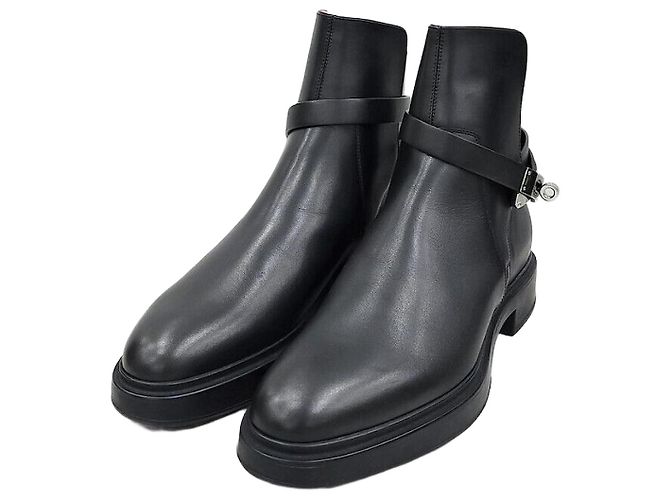 Hermès Men's Kelly Beo Leather Ankle Boots Multiple colors