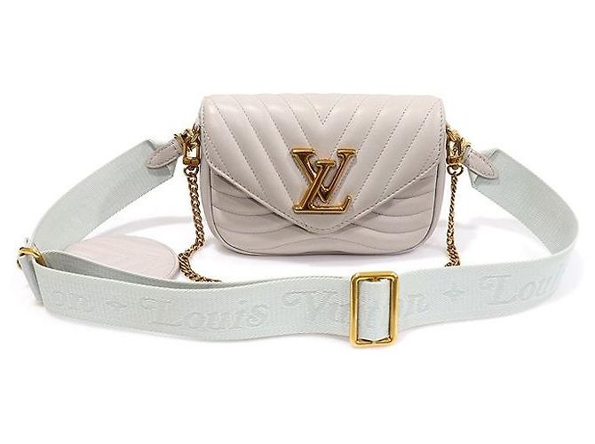 Louis Vuitton Pochette Multi New Wave em pele de vitelo cinza Marrom