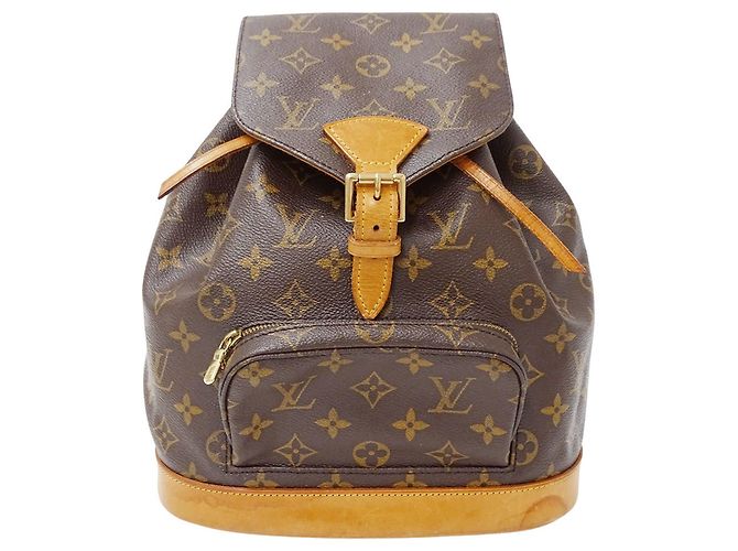 Bolso Louis Vuitton Montsouris MM Castaño Monograma