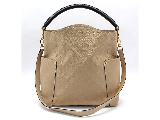 Louis Vuitton Bolsa de ombro hobo Bagatelle em Monogram Empreinte Marrom