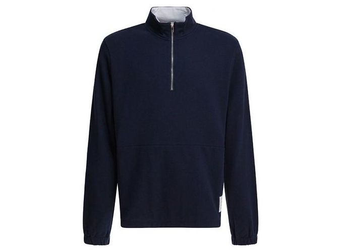 Thom Browne Pull à demi-zip en jersey classique