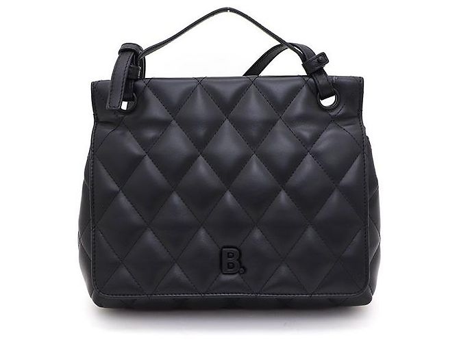 Balenciaga Bolsa de ombro e bolsa transversal acolchoada preta de tamanho médio Preto