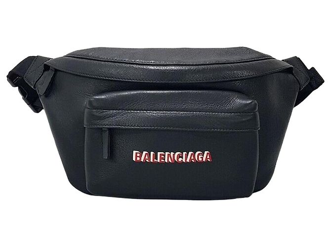Everyday Balenciaga Logo Leather Belt Bag