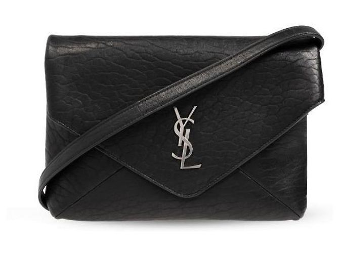Saint Laurent Borsa a tracolla Cassandra in pelle di agnello Nero