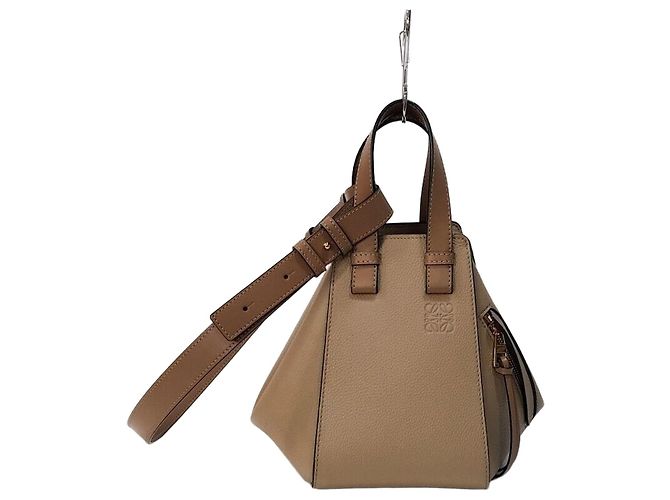 Loewe Hammock Bag Compact Sand Braun 