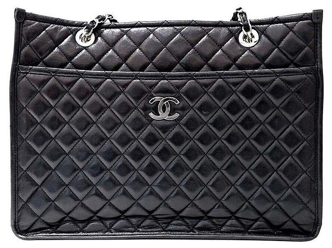 Chanel Lambskin Shoulder Bag Black