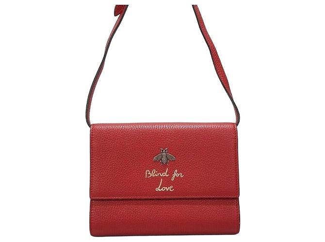 Gucci Mini borsa a tracolla Bee WOC Rosso