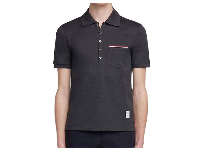 Thom Browne Classic RWB Polo Shirt Braun